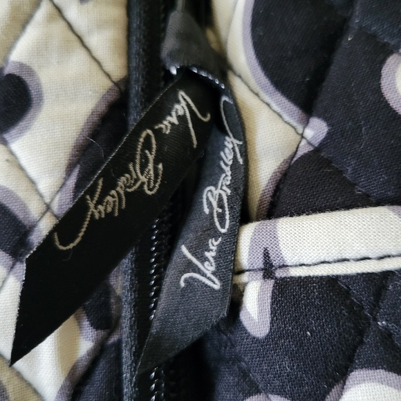 Vera Bradley Retired Pattern Night And Day - Floral Black and White Backpack - Picture 3 of 16